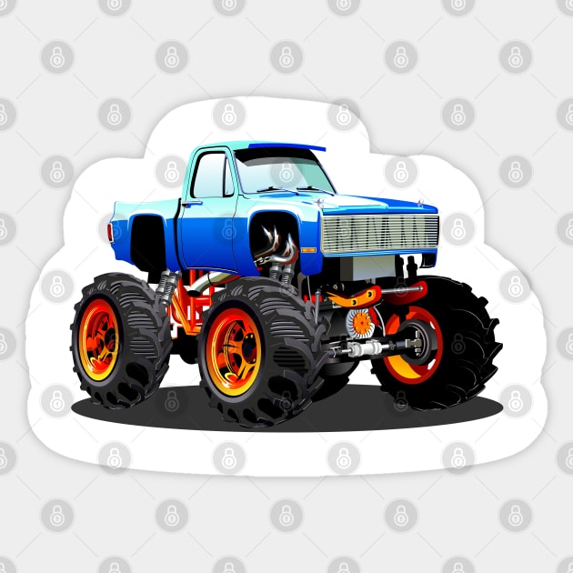 Cartoon Monster Truck Sticker by Mechanik